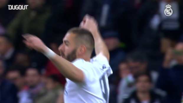 Real Madrid's goals against Sevilla in the Bernabéu